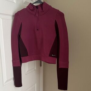 Nike Two-Tone Pink and Burgundy Hoodie